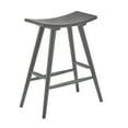 thumbnail image 3 of Weston Home Danville Solid Wood 24" Counter Stool, Set of 2, Frost Grey Finish, 3 of 6