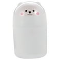 thumbnail image 4 of Worgeous White Plastic Mini Trash Can with Lid for Storage Suitable for Bedroom Office or Living Room 6.3 Inches, 4 of 8