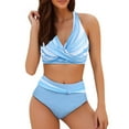 thumbnail image 2 of High Waisted Bikini Sets for Women Fashionable Two Color Womens Two Piece Swimsuits Swimsuit, 2 of 5