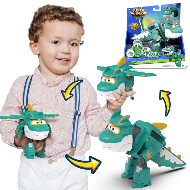 Robot de dinosaurio Transformer Toy Super Wings Tino