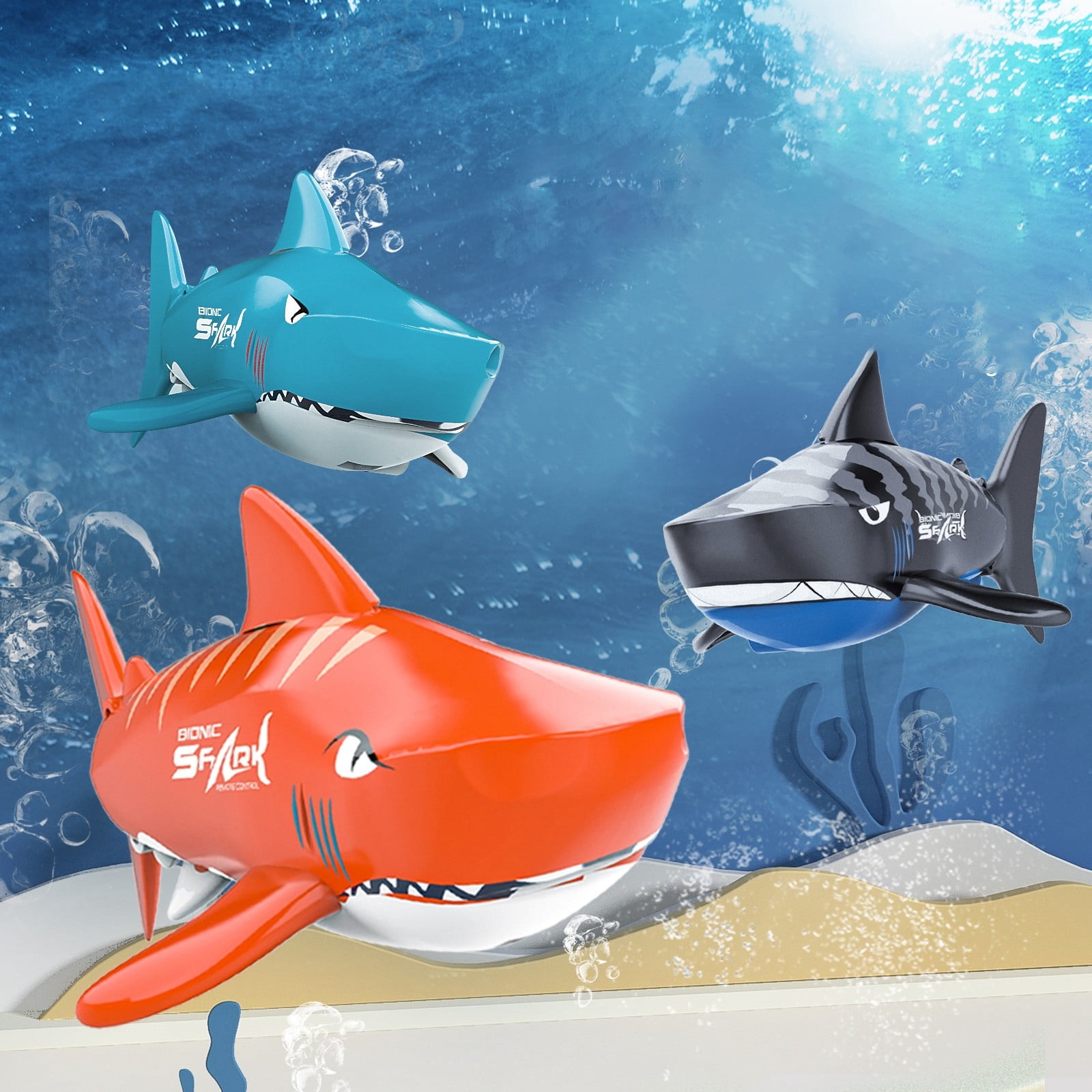 GiliGiliso Clearance Shark Remote Control Shark With Water Spray Design