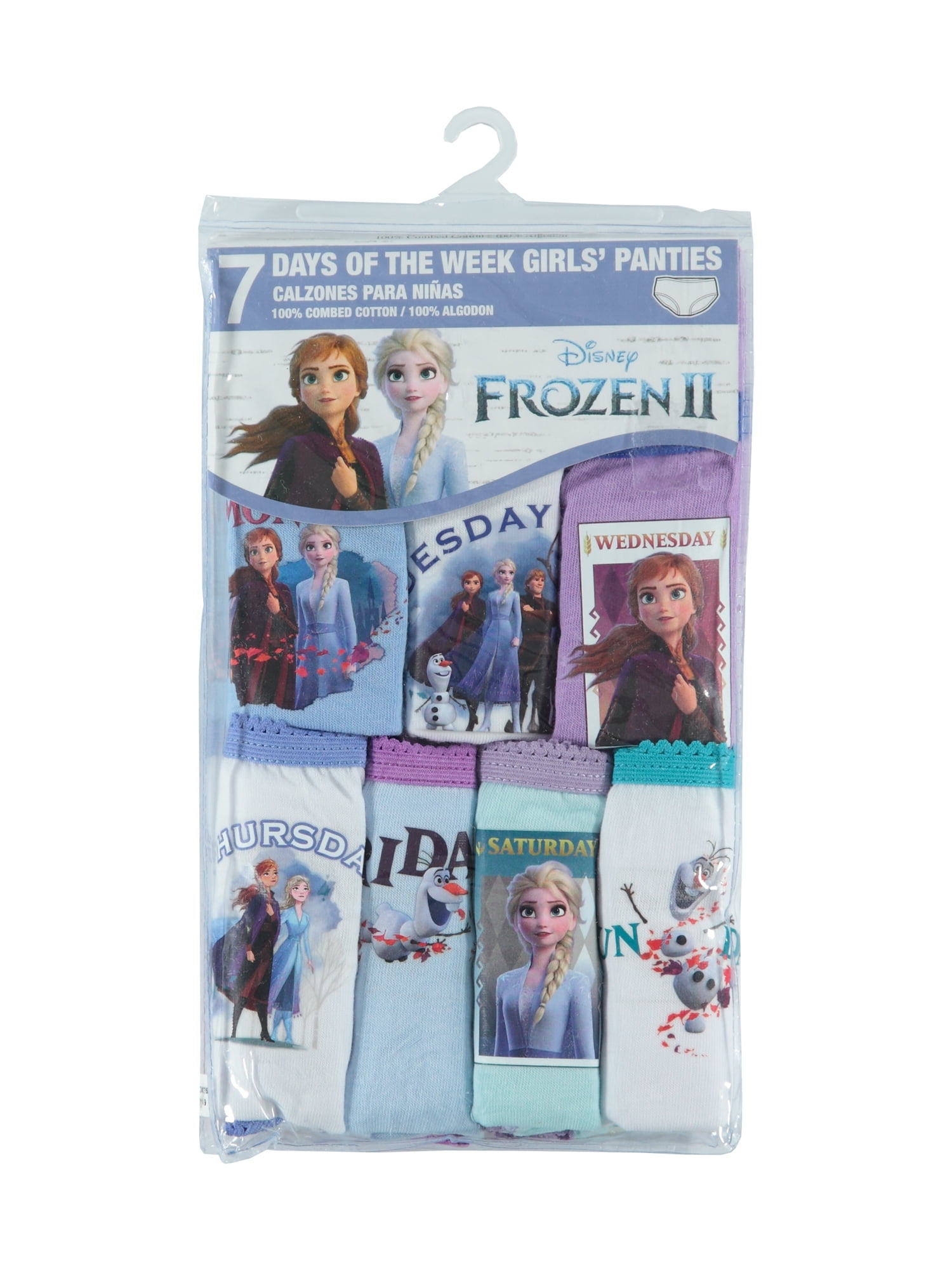Disney Frozen Girls Brief Underwear 7-Pack, Sizes 4-8