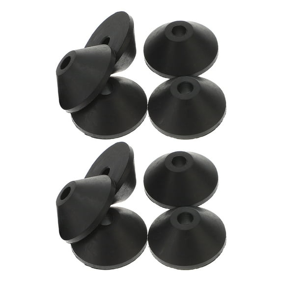 FRCOLOR  10 Pcs Kit Heavy Duty Toilet Conical Washer for Ring System Black