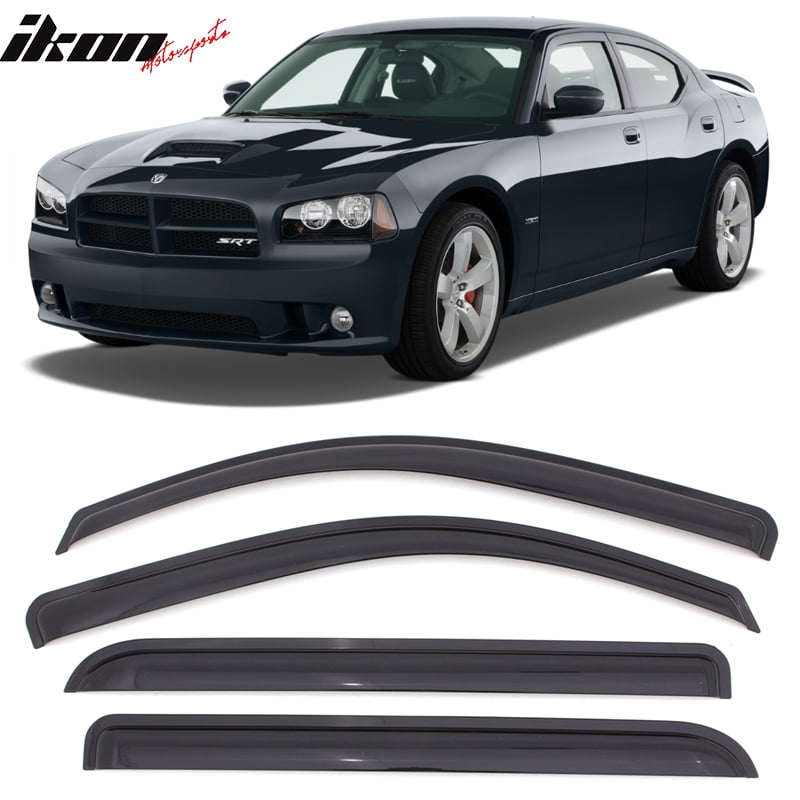 Compatible with 0610 Dodge Charger Acrylic Window Visors Vent