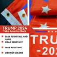 Trump 2024 Flag 3x5 Outdoor Double Sided 1/3 PlyDonald Trump, Red