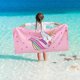 thumbnail image 2 of Unicorn Beach Towel - 76 x 150cm Pink Polyester Camping Towels for Girls Kids Unicorn Beach Towel Soft Beach Blanket Pool Travel Swimming Bath Shower, 2 of 5