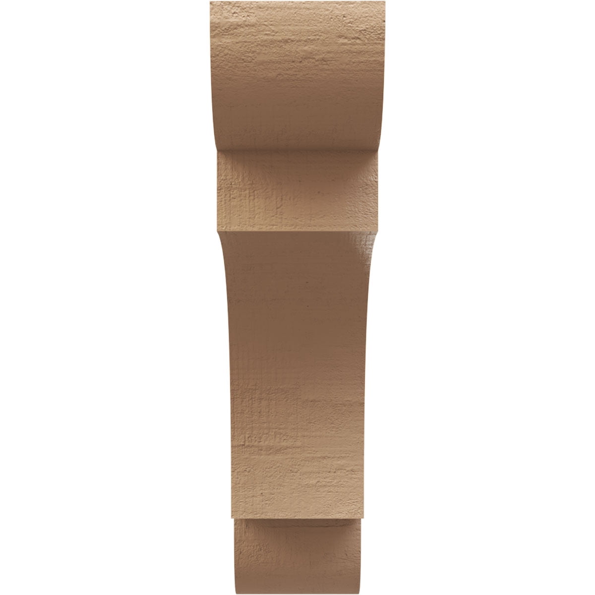 7"W x 28"D x 28"H Thin New Brighton Rough Cedar Woodgrain TimberThane Corbel, Primed Tan