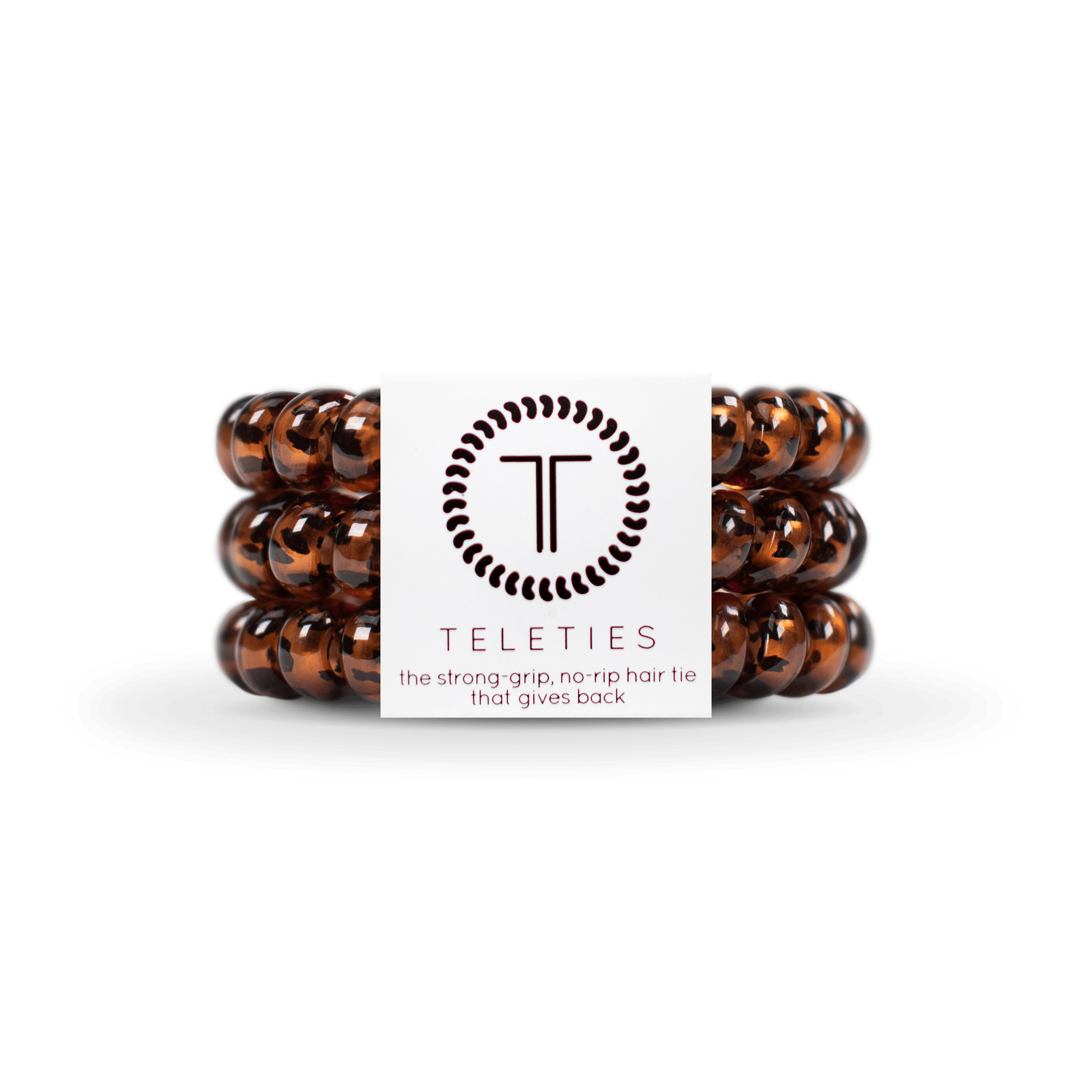 TELETIES Large Hair Ties, Tortoise Large