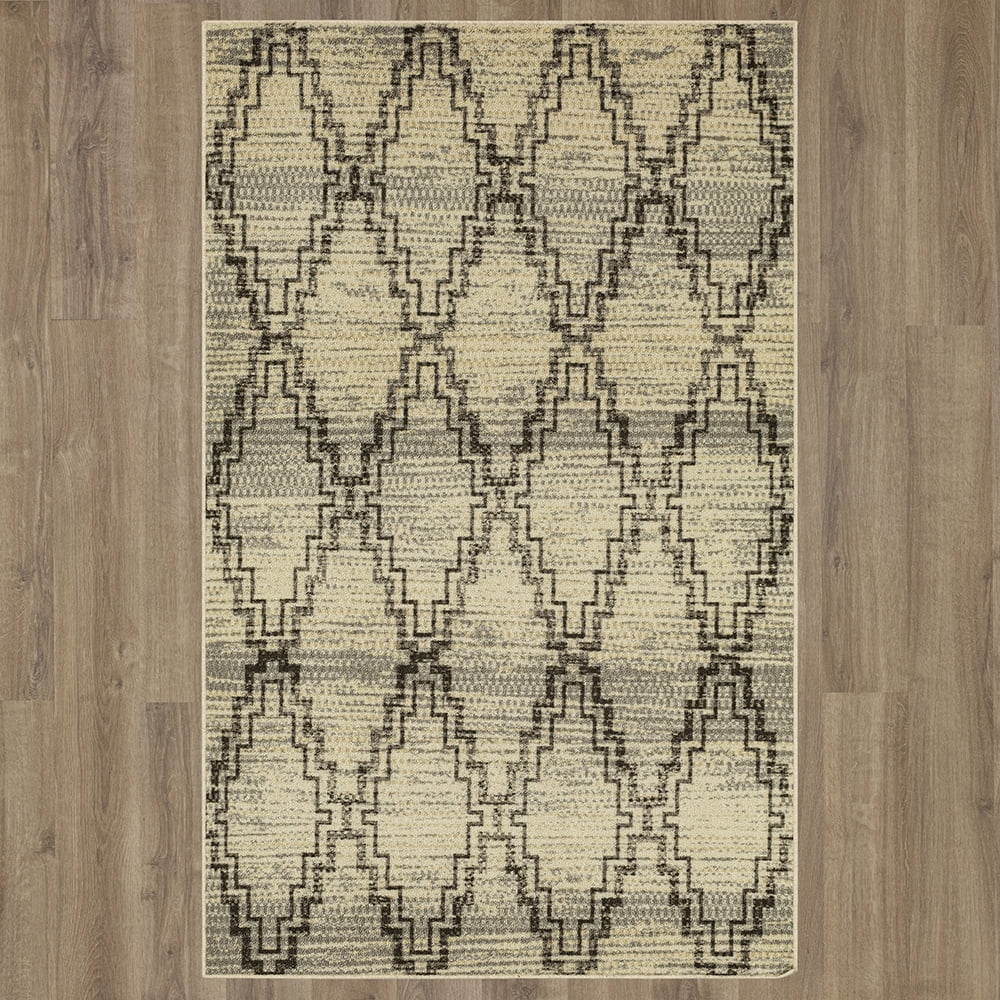 Mohawk Home Incline Diamonds Grey Area Rug, 7' 6" x 10'