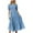 Sky Blue, variant on Sngxgn Women Long Sleeve Deep V Neck Loose Plain Long Maxi Casual Dress(Black,L)