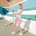 thumbnail image 5 of Girls' Skorts Elastic Waist Skorts with Inner Shorts Athletic Workout Shorts Skirts White Cat Pattern Small, 5 of 9