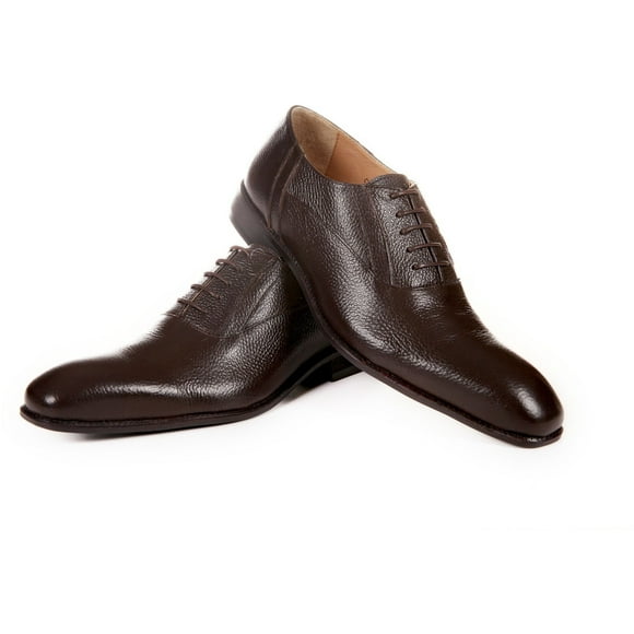 Chaussures Oxford Unis en Cuir Véritable Marron Homme de ENAAF CLGS22BR