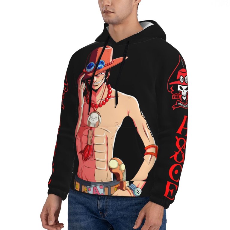 portgas d ace anime one piece Hoodies for Men Women L 3D Print pullover  Hooded Sweatshirt Tops - Walmart.com