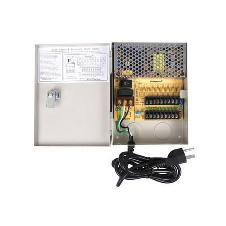 VideoSecu 9 CH CCTV Security Camera Distributed Power Supply Box 12V DC Key Lock for Home Surveillance DVR System bpe price history on PriceWatchPro
