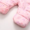 thumbnail image 5 of Ymyiu Baby Winter Suit Newborn Snow Suit Kids Winter Coat Toddler Snowsuit Boy Girl Puffer Jacket Outwear 0 3 Months(Light Pink, 0-3 Months), 5 of 9