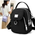 thumbnail image 3 of Waterproof Women Crossbody Bag Nylon Messenger Bags Simple Purse for Work, Multi-pocket Storage Shoulder Handbag, 3 of 7