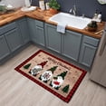 thumbnail image 4 of Christmas Kitchen Mat Set Absorbent Non-Slip Rugs, Cushioned Floor Mats with Quick-Dry and Oil Water Resistance for Kitchen Entryway and Dining Room, Holiday Floor Protection for Home Use, 4 of 5