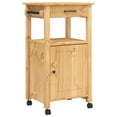 thumbnail image 1 of vidaXL Chariot de Cuisine Roulant sur Roues Salon Bois Massif Pin, 1 of 6