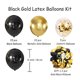 thumbnail image 2 of Globos de fiesta AIOZX negros y dorados metalizados, 50 unidades, 30 cm, 2 of 7