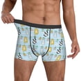 thumbnail image 3 of Men's Boxer Briefs, Cartoon Cat Soft Comfy Mens Underwear Boxer Briefs Breathable With Widen Waist, 3 of 7