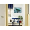 thumbnail image 5 of Arjun Bathroom Decor Blue Wall Art Canvas Green Sea Turtle Teal Submarine Picture, Blue Modern Landscape Painting Framed for Living Room Bedroom Home Office Wall Decor, 16"x12", 5 of 6