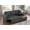 Dark Gray, variant on Alexent 3 Seater L-Shaped Sofa with Pull Out Sleeper Sofa， with Storage Recliner, Apartment Small Sectional Sofa, for Living Room, Bedroom，Dark Gray