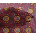thumbnail image 4 of oneOone Viscose Chiffon Fabric Leaves & Floral Block Printed Craft Fabric BTY 42 Inch Wide, 4 of 4