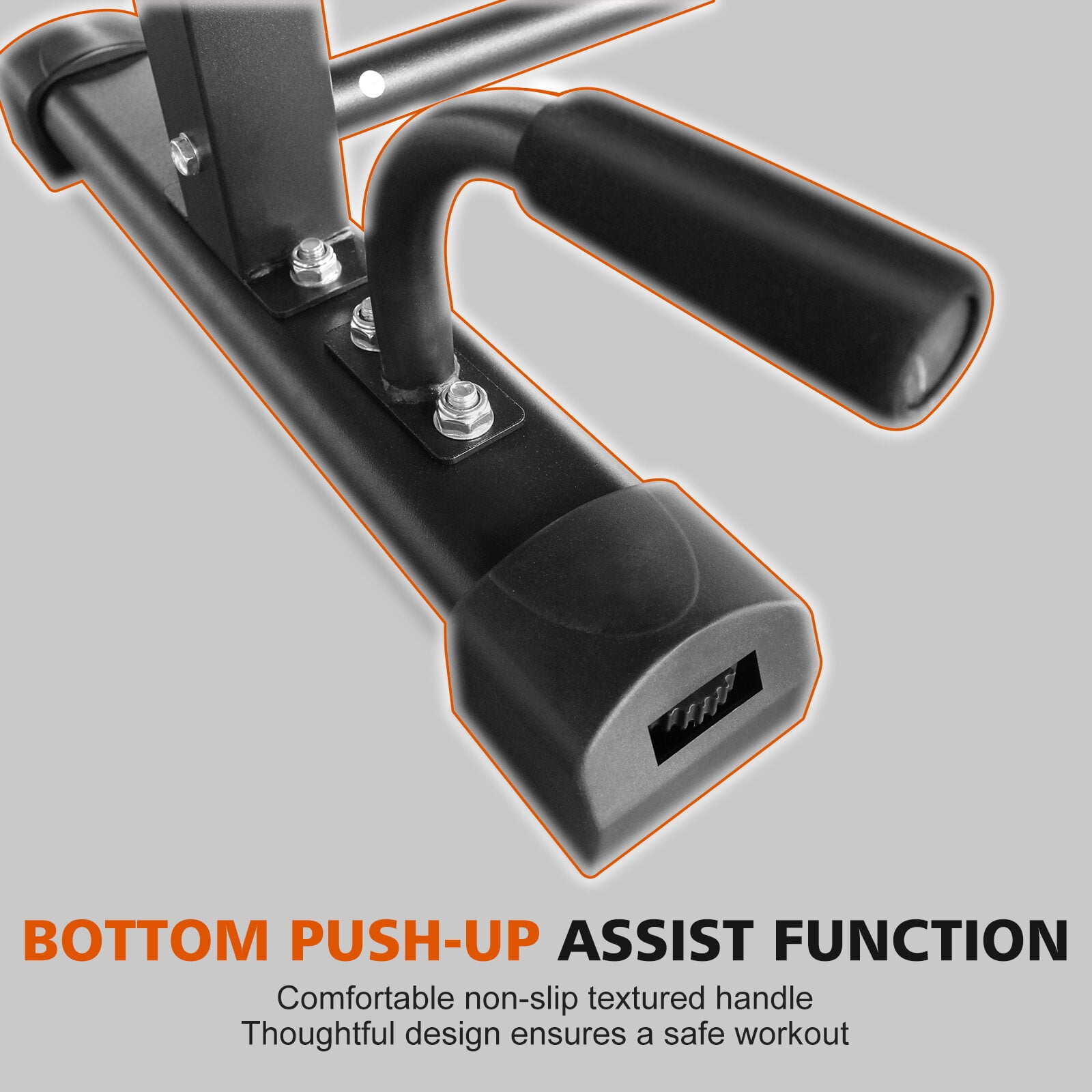 Exercise Equipment Dip Bar Station Set, 6 Level Adjustable Pull Up Bars, 1200lbs Heave Duty Parallettes Bars, Dip Station for Full Body Workout Fitness,Home Gym Equipment