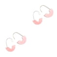 thumbnail image 2 of sweethay 1 par de pendientes bohemios estilo Vintage acrílico estampado de leopardo gotas para las orejas colgante para la oreja suministros para fiestas Rosa 2piezas sweethay CBP200603, 2 of 5