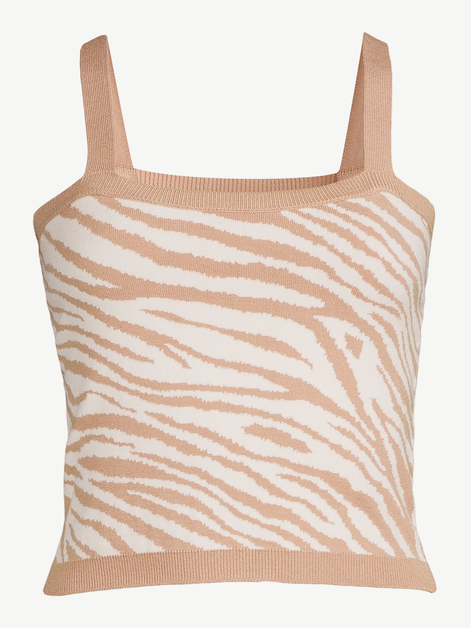 Sofia Intimates by Sofia Vergara Women's Zebra Knit Lounge Tank Top