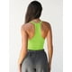 thumbnail image 2 of Camiseta sin mangas SVALIY Workout para mujer con espalda cruzada, color verde acanalado, XL, 2 of 6