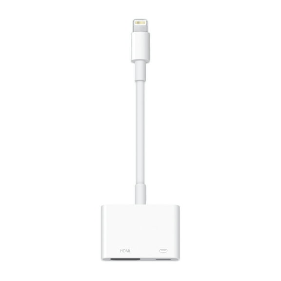 Open Box Apple MW2P3AM/A Lightning Digital A/V HDMI Adapter, White