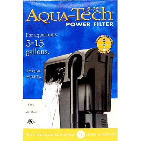 aqua tech power aquarium filter 5 to 15 gallon aquariums