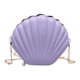 thumbnail image 4 of Bolso de hombro con forma de concha Yuyangstore Monedero novedoso con cremallera Violeta, 4 of 8