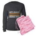 thumbnail image 5 of CafePress - Cicadas Let's Make Some Noise Periodical Cicadas - Women's Long Sleeve Charcoal Gray Pajamas, 5 of 7
