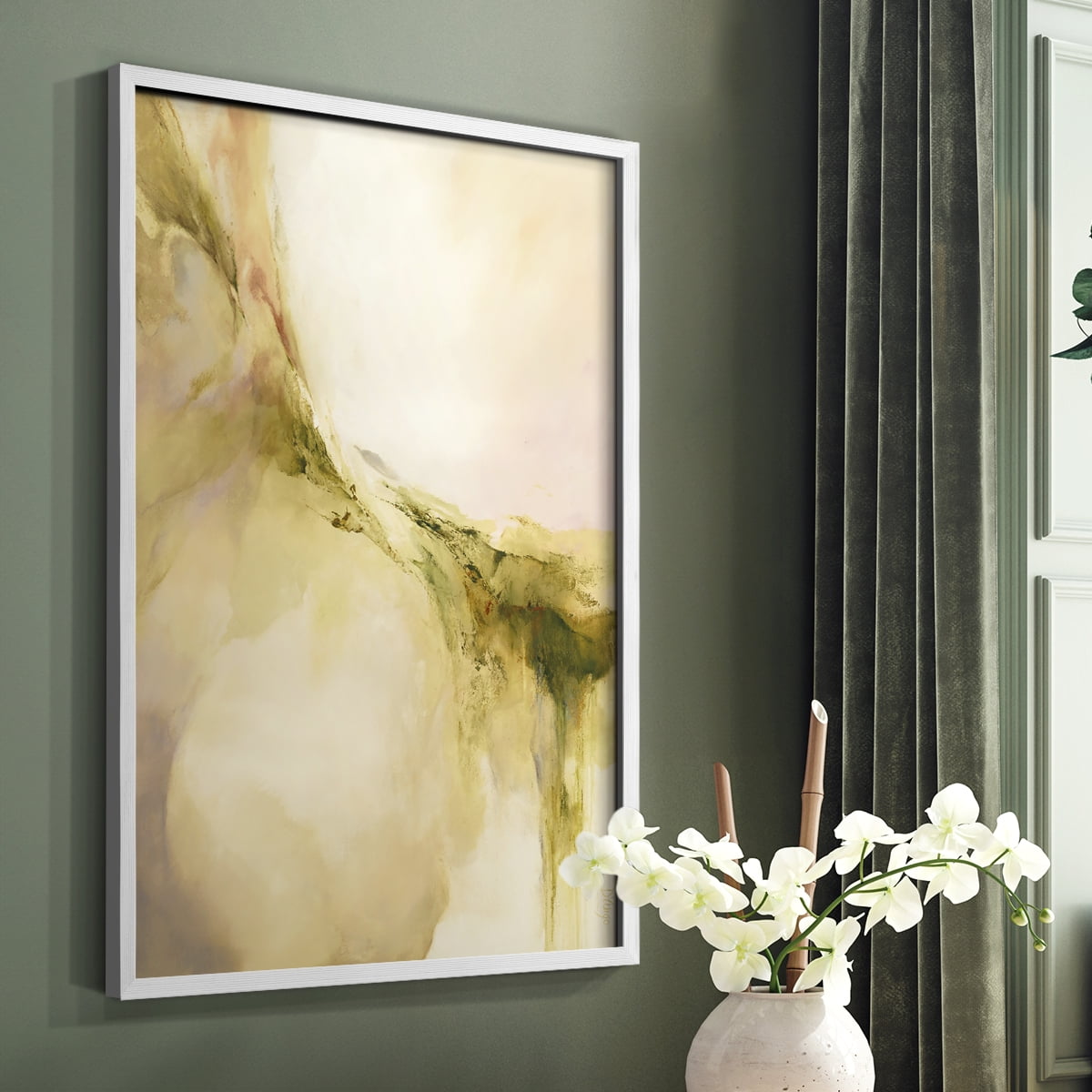 Terra Viridi in Paper Solid Wood 11 x 14 Framed Print