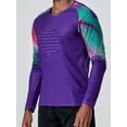 thumbnail image 4 of Alvivi Kids Boys Padded Goalie T-Shirt Goalkeeper Jersey Uniform Football Activewear Tops Purple 13-14, 4 of 8