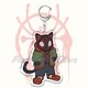 thumbnail image 1 of LLavero de superhéroe con colgante para bolso, cadena con diseño de gato, Araña, Punk, regalo de joyería, 1 of 4