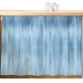 thumbnail image 2 of Blue Small Cabinet Curtains 11"W x 13"L, Modern Abstract Art Ombre Striped Sink Skirt Dust-Proof Short Curtain for Bathroom Vanity Storage Cubby Desk, Self Adhesive Privacy Drapes, 2 of 9
