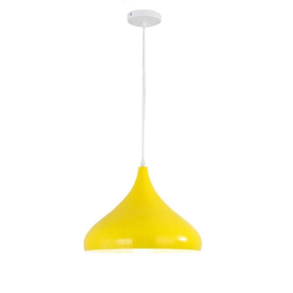 Simple Colorful Pendant Lighting for Kitchen Island, Glossy Metal Ceiling Pendant Light Fixture, Modern Minimalism Hanging Lamp, Industrial Chandelier for Kitchen Sink Dining Room