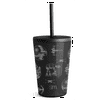 Simple Modern Star Wars Water Bottle for Kids Reusable Cup with Straw Lid Insulated Stainless Steel Thermos Tumbler for Toddlers Girls Boys, 12 oz