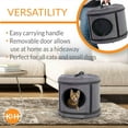 thumbnail image 4 of K&H Pet Products Mod Capsule Soft-Sided Pet Carrier for Cats Classy Gray 17 X 17 X 15.5 Inches, 4 of 9