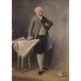 thumbnail image 3 of Marguerite Gérard 11x14 Black Modern Framed Museum Art Print Titled - Portrait of Architect Claude-Nicolas Ledoux (1787), 3 of 5