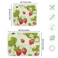 thumbnail image 3 of Bees Strawberry Daisy Leaves Dish Drying Mat Microfiber Kitchen Pad Large Counter Absorbent Dish Mats Drainer Rack 16"x18", 3 of 7