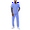 Ceil Blue, variant on A Adar Medical Uniform V Neckline Scrub Set, Brown ( Men )