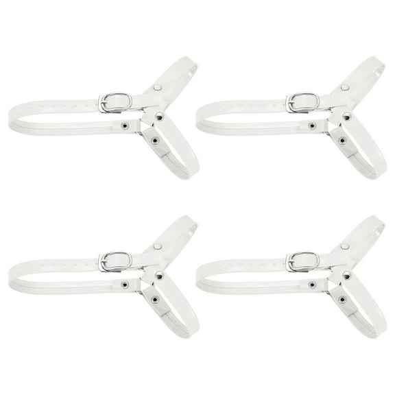 2Pairs Detachable Shoe Straps for Heels, Adjustable Ankle Strap, White