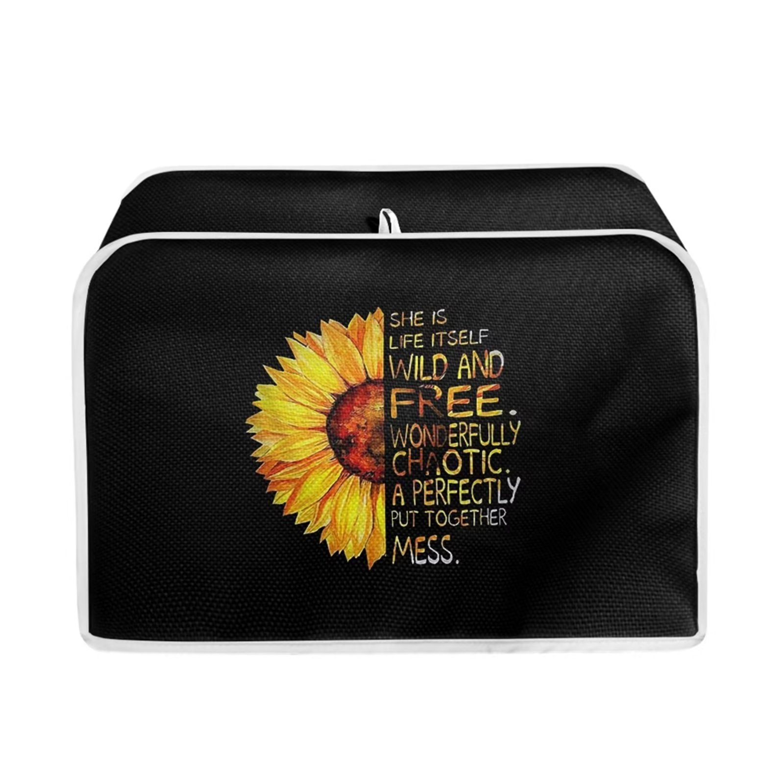 FKELYI Sunflower Print Toaster Covers Durable Toaster Covers 4 Slice