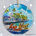 thumbnail image 2 of Artistic Key West Ceramic Ornament, Tropical Florida Vacation and Beach Paradise Christmas Souvenir, 2 of 7