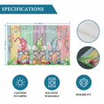 thumbnail image 6 of Easter Bunny Gnomes Placemats Set of 6, Spring Easter Eggs Floral Colorful Wood Placemats for Dining Table, Place Mats for Kitchen Tabletop, Waterproof Wipeable Dining Table Mats Set, 6 of 9