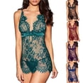 thumbnail image 4 of Camisón De Encaje De Moda Para Mujeres Pijamas Sexy Tirantes Sin Mangaspangjing, 4 of 4